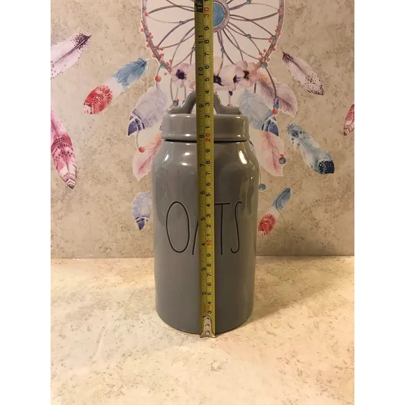 Rae Dunn Gray OATS Canister - Picture 6 of 7